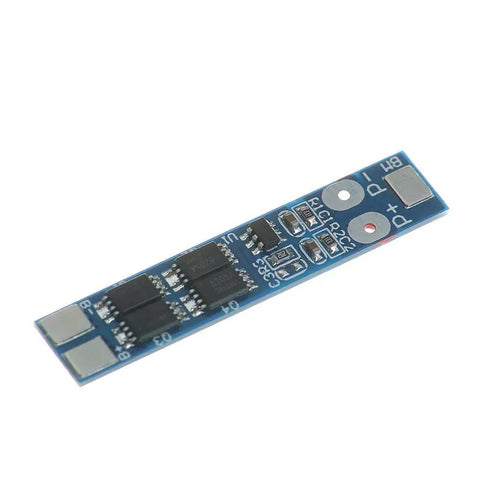 Heavy Duty 18650 Battery Charger Pcb Board With Smart Bms Protection Module 5 Pack 2S 7.4V 8.4V 8A compact blue circuit board view