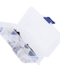 Super Tight Industrial Sewing Machine Screw Kit With Stainless Steel Shrapnel And Needle Parts To Fix Presser Feet Bobbins Fast in a clear storage box.