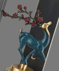 Slick Contemporary Wall Sconce With A Heavy Duty Black Iron Bracket And Clear Glass Shade For Pure Indoor Outdoor Vibes Perfect For Hallways And Bedrooms With Zero Glare And Hassle Free Setup. Unique deer figurine with floral details.