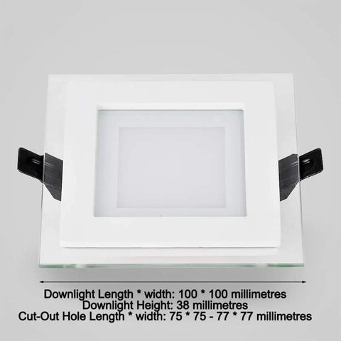 Recessed Lighting Housing Trim Kits Hallway Ultra Thin Square Recessed Led Downlight Commercial Embedded Spotlight dimensions