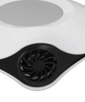USB Powered Cup Warmer And Cooler Pad, Fast Heat And Chill Beverage Mat For Coffee And Tea with sleek design and fan feature.