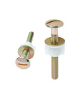 Toilet Seat Screws And Hinges Kit 2 Pack Heavy Duty Steel Bolts Nuts With Plastic Nuts And Metal Washers For Top Mount Toilet Seats
