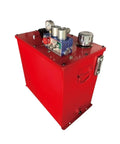 Silent Hydraulic Pump Station Compact Power Unit Silky Smooth Operation Rock Solid Build Oil Immersed Cooling 11kW Motor 300l Tank side view