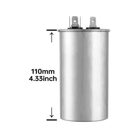 45uF 370 To 450V Round CBB65 Run Start Capacitor For AC Motors Fans Compressors Heat Pumps And Condensers With Safe 10000 AFC