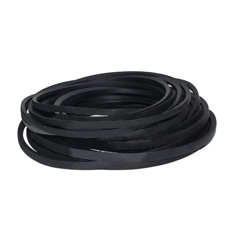 1 Piece Drive V Belt Rubber Power Transmission Belt A940 Inner Girth 37.01mm Width 13mm Triangle Belt coiled on white background