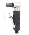 Heavy Duty Pneumatic Die Grinder With 90 Degree Right Angle Air Inlet For Tough Metal Polishing and Quick Corner Edging, 6.3in tool