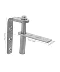 Stainless Steel Self Closing Hidden Hinge For Double Swing Doors Beefed Up Rust Resistant Saloon Pivot Hinge With Heavy Duty Construction And Concealed Hardware For Kitchen And Home Use, 8cm x 7cm