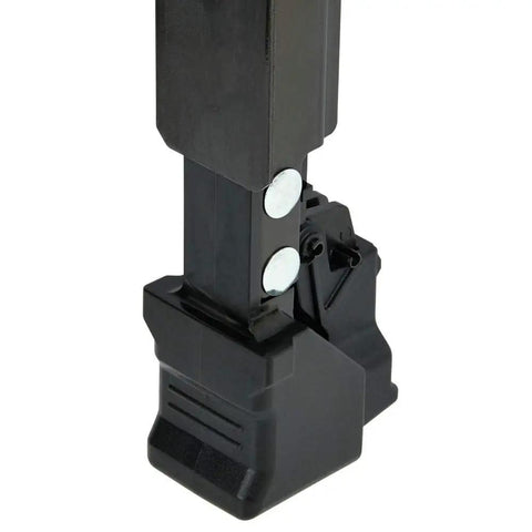 Close-up of 20V Cordless Stapler Kit For Cables With Center LED Light, showing cable guide and extended trigger for angled use.