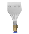 Abaodam Industrial Aluminum Alloy Air Blow Nozzle Diffuser For Quick Moisture Removal And Efficient Drying, silver and brass construction.