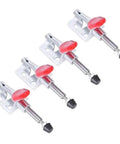 Four Pack Vertical Toggle Clamp Set With Red PVC Handle For Sheet Metal Welding And Electronic Assembly