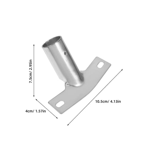 Universal Iron Broom Handle Adapter Kit 8pcs Quick Fit Connector For Floor Scrub And Sweeper Pole Replacement Versatile Heavy Duty Push Broom Head Mount Easy Install Reliable Durable Home Cleaning Essential