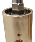 HD6 DN6 One Eighth Inch 360 Degree Rotating Joint For Water Air And Oil Lines Brass Universal Connector With 360 Rotary Union And Right Thread High Flow Leak Resistant Smooth Operation Pro Grade brass rotary fitting, front view
