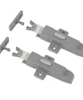 Gray Cabinet Door Push Latch With Self Locking Mechanism Durable ABS For Cupboards Wardrobes And Bookcases Easy Install With Collision Cushioning