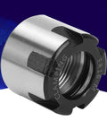 Durable Steel CNC Collet Nuts For Woodworking Machines That Fit ER11M ER16M ER20M showing ER16M model with threaded interior.