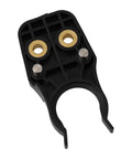 Close-up of a clamp from 5 Pack ISO20 Tool Holder Clamps With ABS Nylon Flame Resistant Rubber Claw For CNC Machining Centers And Woodworking Engravers