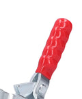 Close-up of red handle on Beefy Heavy Duty Vertical Toggle Clamp With Arrow Storage Case Fixture Clamp For Woodworking And Welding 180kg