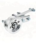 Must-Have Idler Pulley Bracket Kit Direct Fit For 85-91 Chevy Corvette C4 L98 5.7L Engine Restores Serpentine Belt Tension And Accessory Drive Alignment For Your Classic V8 Build, silver aluminum bracket with pulley