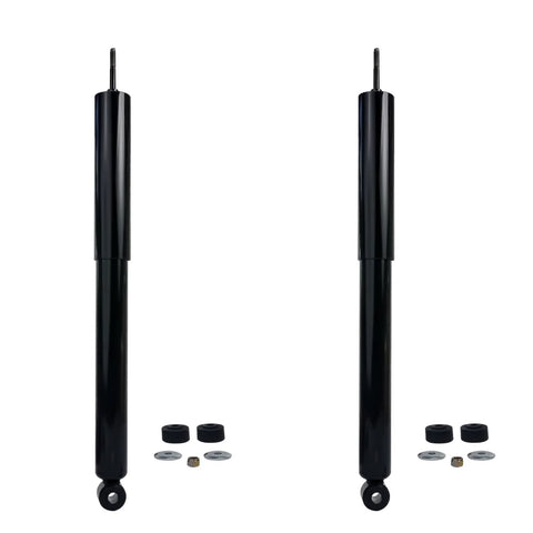 Rear shocks from the Front Suspension Kit 10pc For Mazda Tribute, Ford Escape, Mercury Mariner, showing two black shock absorbers.