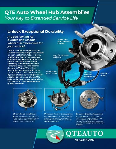 Pair Of Front Left And Right Wheel Hub Bearing Assemblies For 2004 2008 Chevy Colorado RWD Heavy Duty Replacement Easy Install