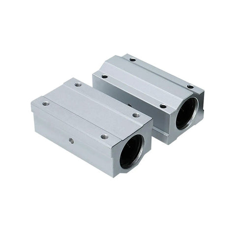 Runs Slick Long Type Linear Motion Ball Bearing Aluminum Slide Bushing Block For CNC Machines And 3D Printers, aluminum units.