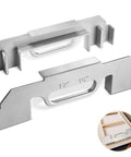 2-in-1 Stud Finder & Spacing Tool 16 & 12 Inch Center Layout Tool Cast Aluminum Wall Mounting Tool for accurate installations.