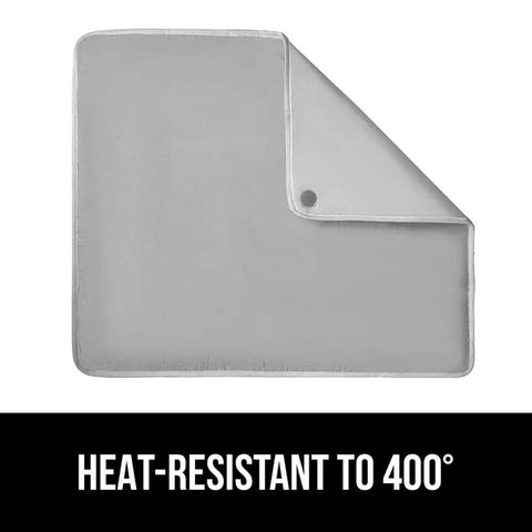 Heavy Duty Ironing Board Pad With Silicone Coating, 400 Degree Heat Resistant Thick Padding, Silver 28x24 view