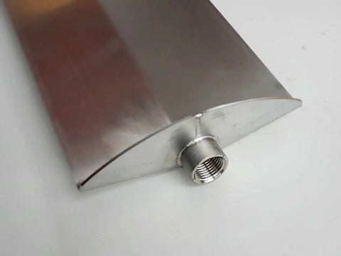Stainless Steel Culvert Shovel For Eight Inch Or Bigger Pipes Made In The USA Handle Not Included Screw On Half Inch Threaded Steel Pipe