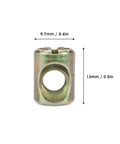 Heavy Duty M6 Furniture Nut Plugs And Cabinet Connectors Pro Grade Kit with dimensions 9.7mm x 13mm