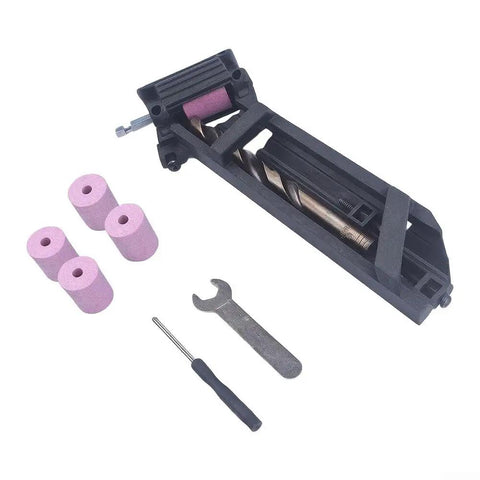 No Nonsense Drill Bit Sharpener Portable Adjustable Angle Grinder Jig For Woodworking And Metal Bits Quick Revival Tool and accessories