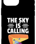 Sky Calling Hang Glider Case For iPhone 16 Pro Max With Funny Hang Gliding Art For Men And Women Best Gift For Gearheads And Open Air Adventure Two Part Protective Case Built For Drop Protection
