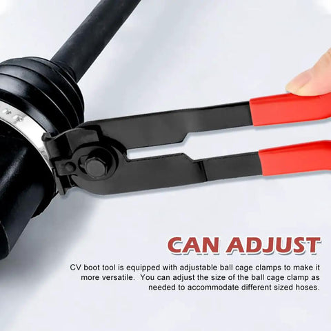 Stainless Steel Boot Clamp Pliers Kit With 10 Clamps Small And Large Universal Adjustable Drive Shaft Crimp Collar Pliers For Most Cars