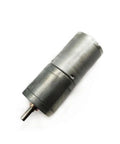 JGA25-370 Gear Motor 12V DC Low RPM High Torque Micro Gearbox Motor for Robotics, 25mm Gearbox, side view of metal motor