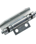 Flat Out Durable Heavy Duty Cabinet Hinges Thickened Rust Proof Steel for Switch Boxes and Barn Doors, close-up view.