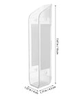 Under Desk Laptop Mount With Wall Brackets, Slick Acrylic Stand For Tablets And Laptops, dimensions 7.47in by 1.57in by 1.77in.