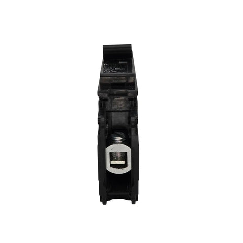 Beefy 15 Amp Miniature Circuit Breaker 1 Pole 120 and 240 Volt DIN Rail or Surface Mount with UL 489 Listed front view.