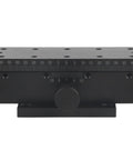 90X Linear Slide Rack And Pinion Sliding Table For Equipment, Aluminum Alloy Pro Grade Movement Platform, 35mm Travel, 0.7 Inch Per Turn Knob, 30 Micron Positioning Accuracy, Heavy Duty Linear Guide System, black
