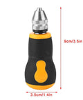 Tiny But Mighty 10 Pc Micro Mini Hand Drill Bits Set Portable Precision Bits For Wood Plastic Jewelry DIY Projects Model Making And Manual Crafting With Short Non Slip Handle For Easy One Hand Use, 9cm handle