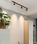 12 Pack LED Track Light Heads 7W H Type Dimmable Ceiling Spotlight 4000K Neutral White 36 Degree Beam Black Track Mounts