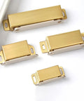 70 Lb Magnetic Door Catch Heavy Duty Latch for Cabinets, Shutters, Closets, and Furniture Doors, Stainless Steel Gold Finish, 4 Pack