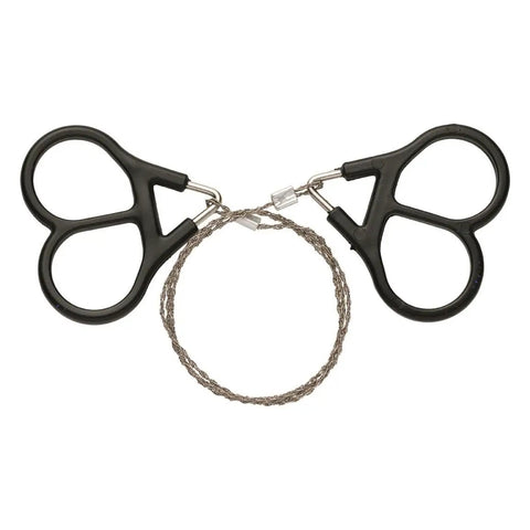 Outdoorsman Survival Combo Knife With Assisted Opening, wire saw with figure-eight rings visible