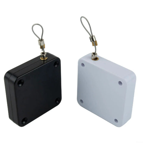 Black and white Punch-Free No-Drill Automatic Sliding Door Closer 1200G With Quiet Auto Return, Easy Setup For Glass and Office Doors
