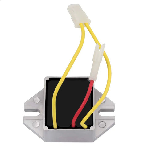 High Output Dual Circuit Alternator With Voltage Regulator for Lawn Mowers and Garden Tractors, complete unit with wires.