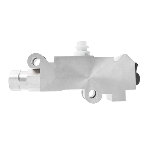 Side view of aluminum PV2 proportioning valve for disc brakes; universal Chevy/GM replacement