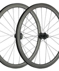 Carbon Fiber Disc Brake Wheelset For Road 700c, 25mm Wide UD Matte Finish, 30/40/45/55mm Depths, Center Lock Or 6-Bolt Hub