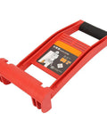 Heavy Duty Panel Lifter Grip Tool With Non Slip Handle For Safe Drywall And Sheet Metal Handling Plus Durable Abs Plastic Construction For Pros And DIYers, red ABS plastic tool with ergonomic grip.