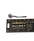 27000KV FPV Brushless Motor For 1S LiPo Tiny Indoor Drones Ultra Light 1.85g next to ruler for size reference