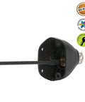 Close-up of a Deluxe Gate Latch 5-7/8 Inch Heavy Duty Stainless Steel Hardware Black Finish Built To Last For Wood Metal Vinyl Gates.