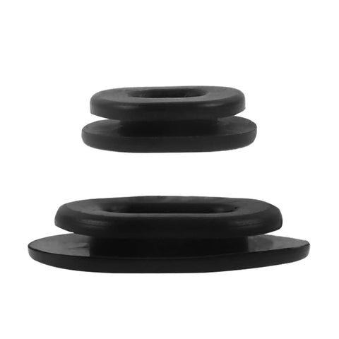 12 Pack Side Cover Grommets Kit For CG125 Rubber Grommet Set Replacement For Your Ride Classic Motorcycle Side Covers Durable Rubber Seals For CB100K CL100S SL100K XL100 CB125S CT125 TL125 XL125 CB200K CB200T And More. Black rubber side cover grommets, 12-pack, shown stacked