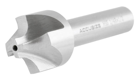 HSS Corner Rounding End Mill 1/4 Inch Radius, 1/2 Inch Shank, 1 Inch Diameter, 3 1/8 Inch Overall Length, Right Hand Cut Radius Cutter For Milling Rounded Corners In Metalworking