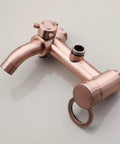 Shower System With 8 Inch Rainfall Head And 3 Function Wall Mounted Copper Shower Fixture Antique Brass Mixer Valve component